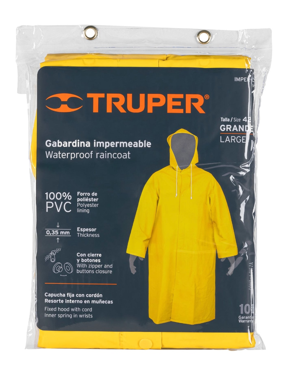 Gabardina a la rodilla para hombre 4