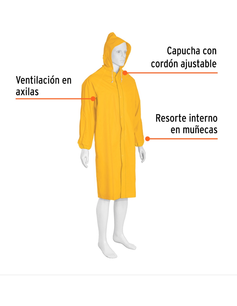 Gabardina a la rodilla para hombre 3