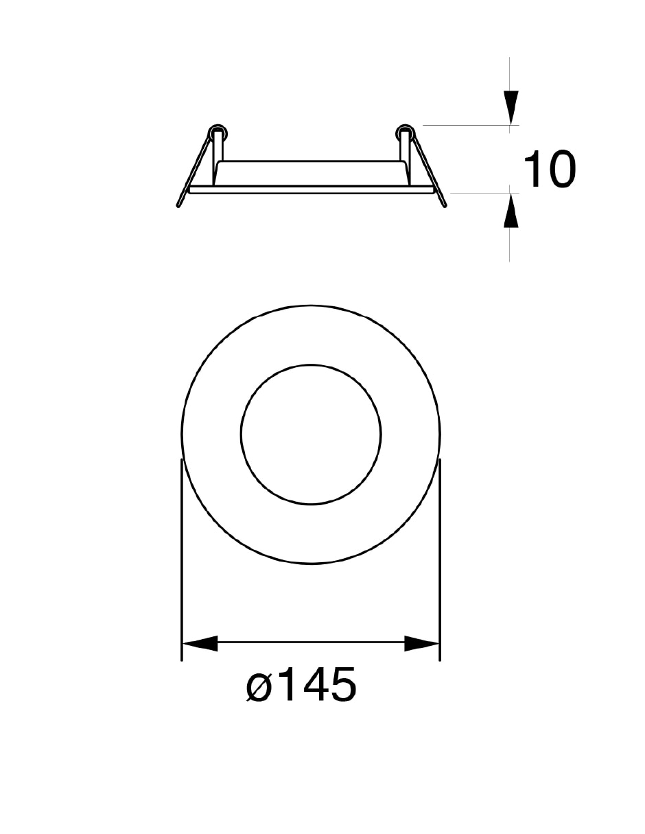 Lámpara blanca Flat-Eco 9