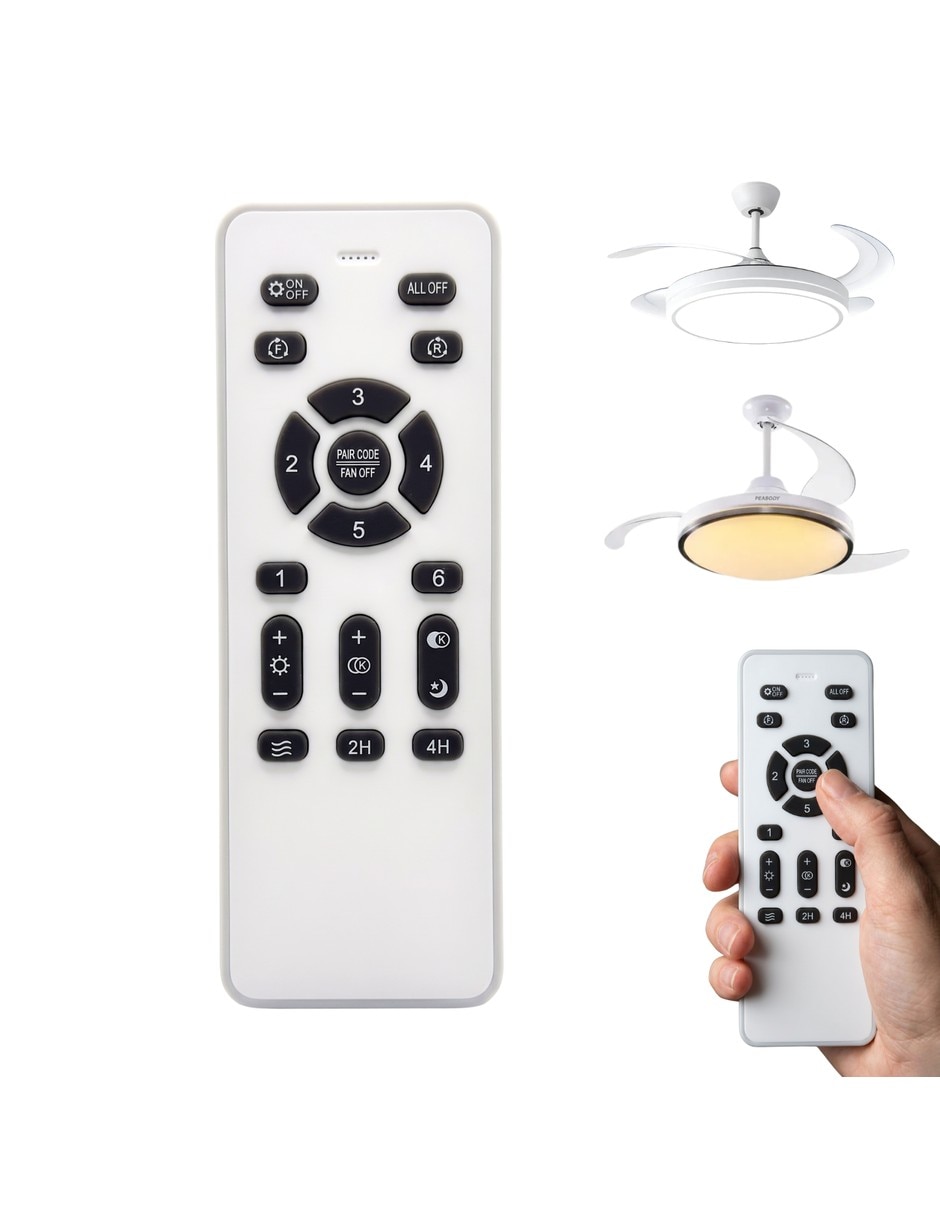 Control remoto para aire acondicionado luz led ventilador techo luz led mod 03