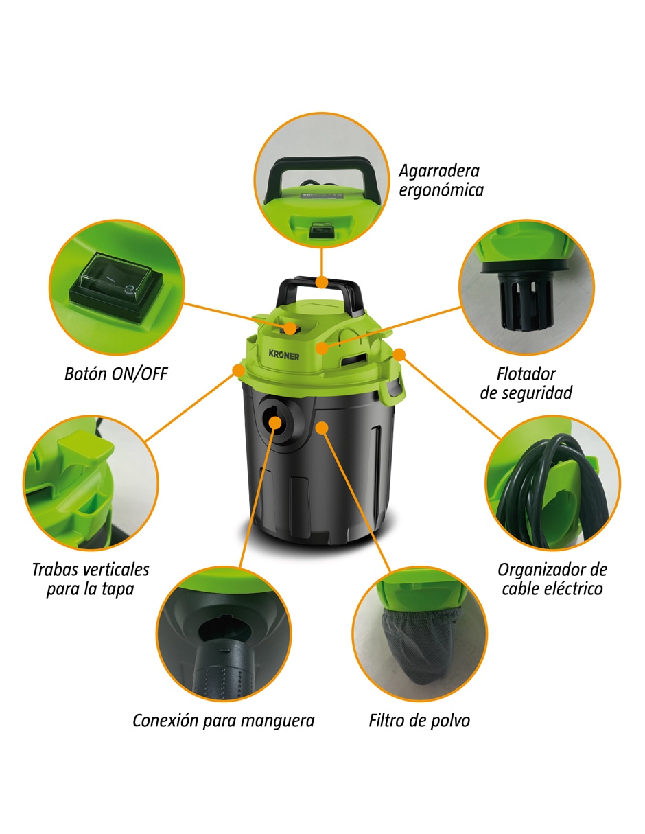 Aspiradora HMX129 10 litros 6