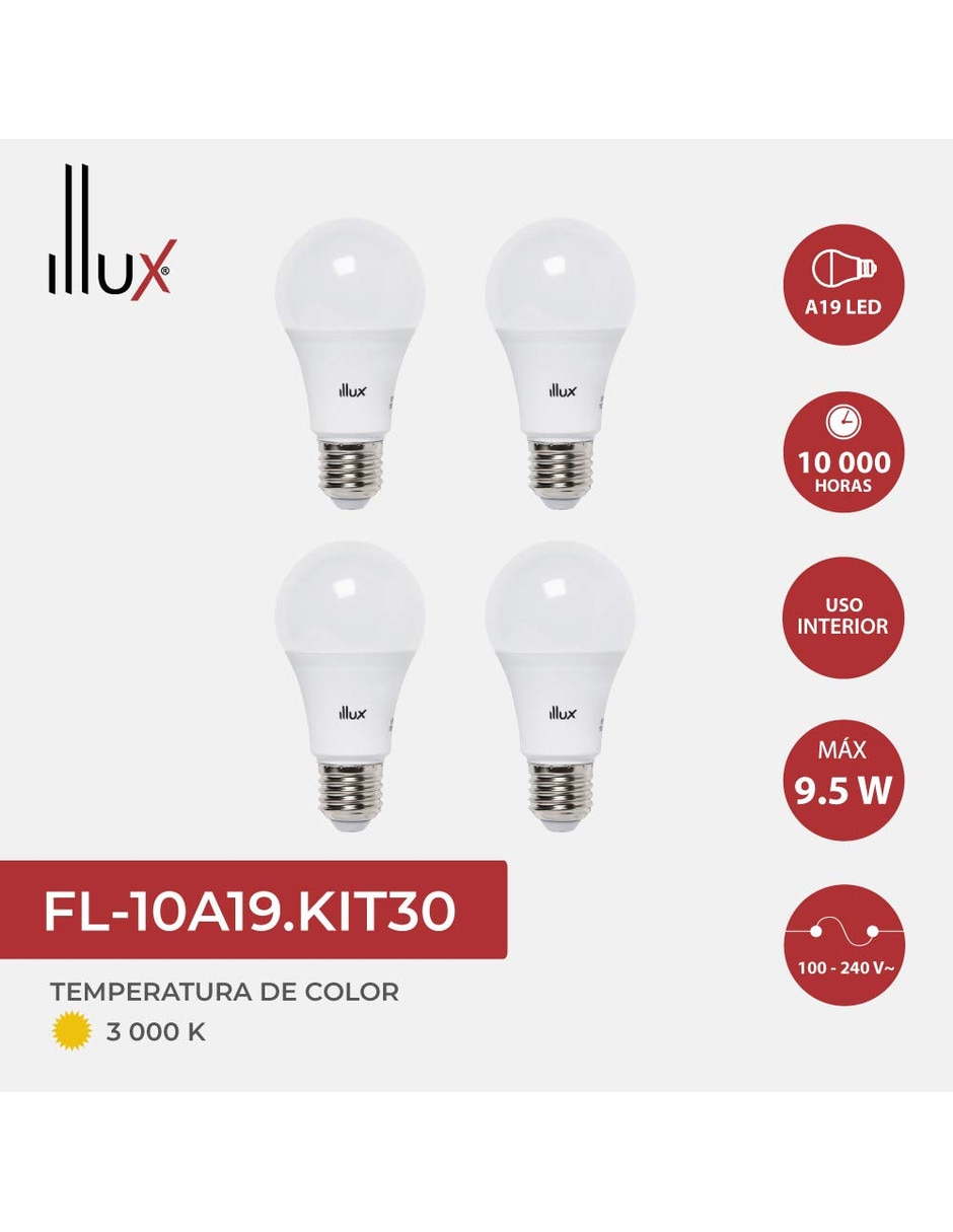 Serie de focos de led con 4 focos 2