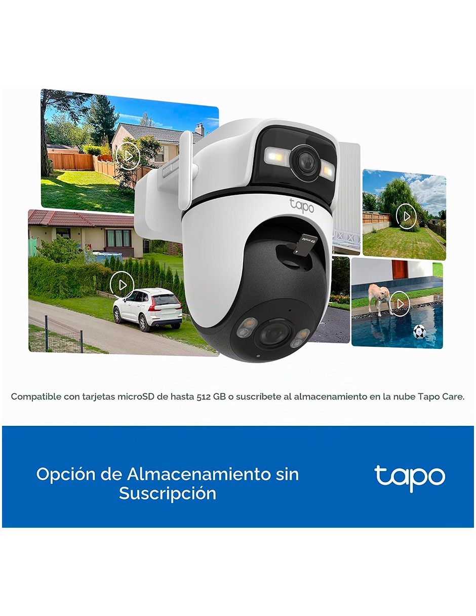 Cámara individual de seguridad modelo c545d Inalámbrica 2k 360° capacidad de grabar para exterior 8
