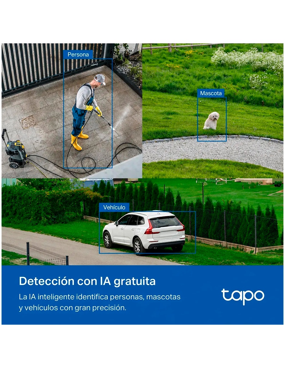 Cámara individual de seguridad modelo c530ws 5mp Inalámbrica 3k 360° capacidad de grabar para exterior 10