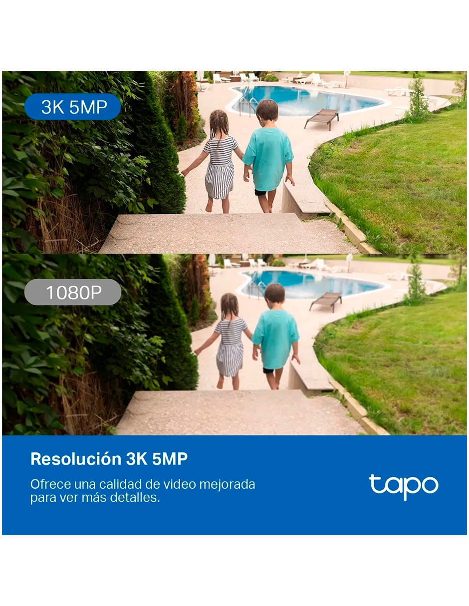 Cámara individual de seguridad modelo c530ws 5mp Inalámbrica 3k 360° capacidad de grabar para exterior 7