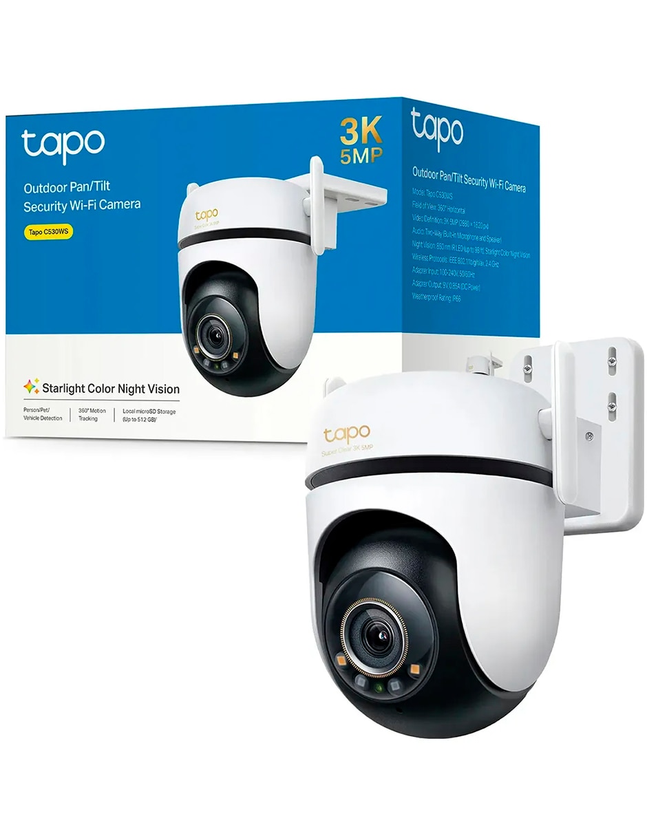 Cámara individual de seguridad modelo c530ws 5mp Inalámbrica 3k 360° capacidad de grabar para exterior 8