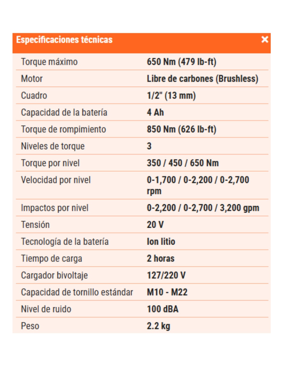 Llave de impacto 3