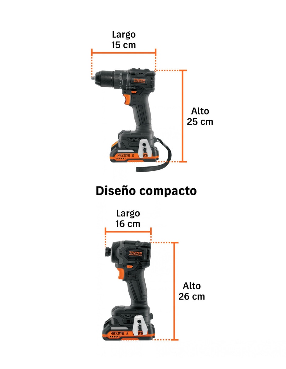 Rotomartillo y atornillador n20-combo-rd 30 w 10 piezas 4