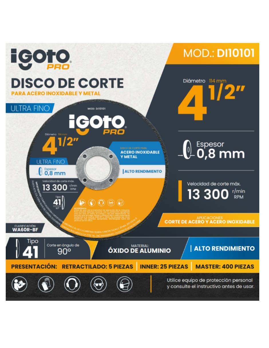 Disco de corte de Oxído de aluminio 2