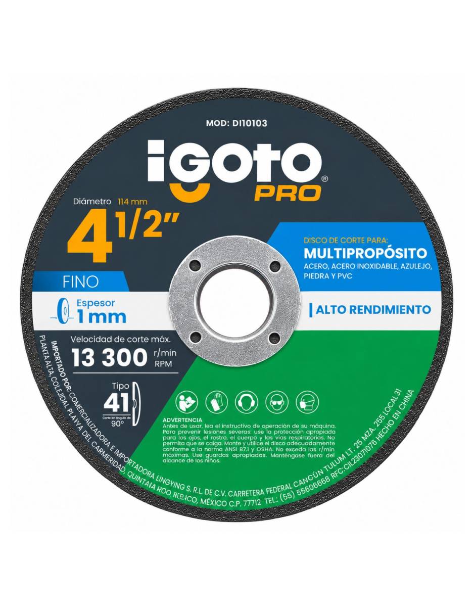 Disco de corte de Oxído de aluminio 3