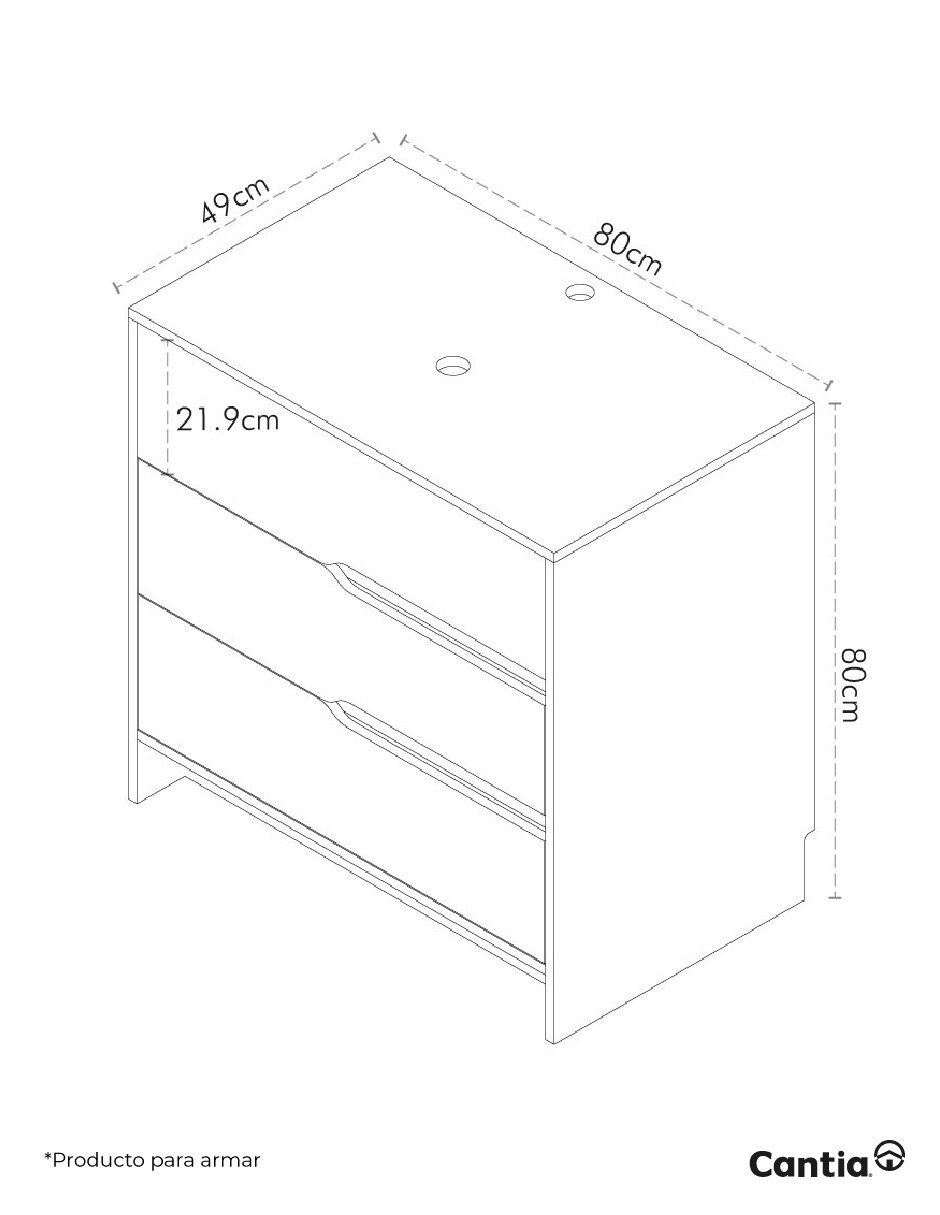 Botiquín repisa Uxmal MDF 8