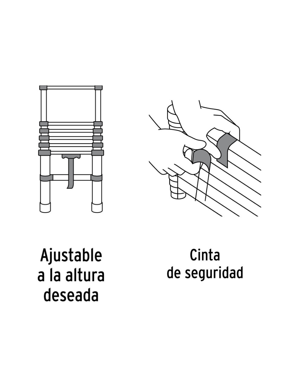 Escalera telescópica de Aluminio 2