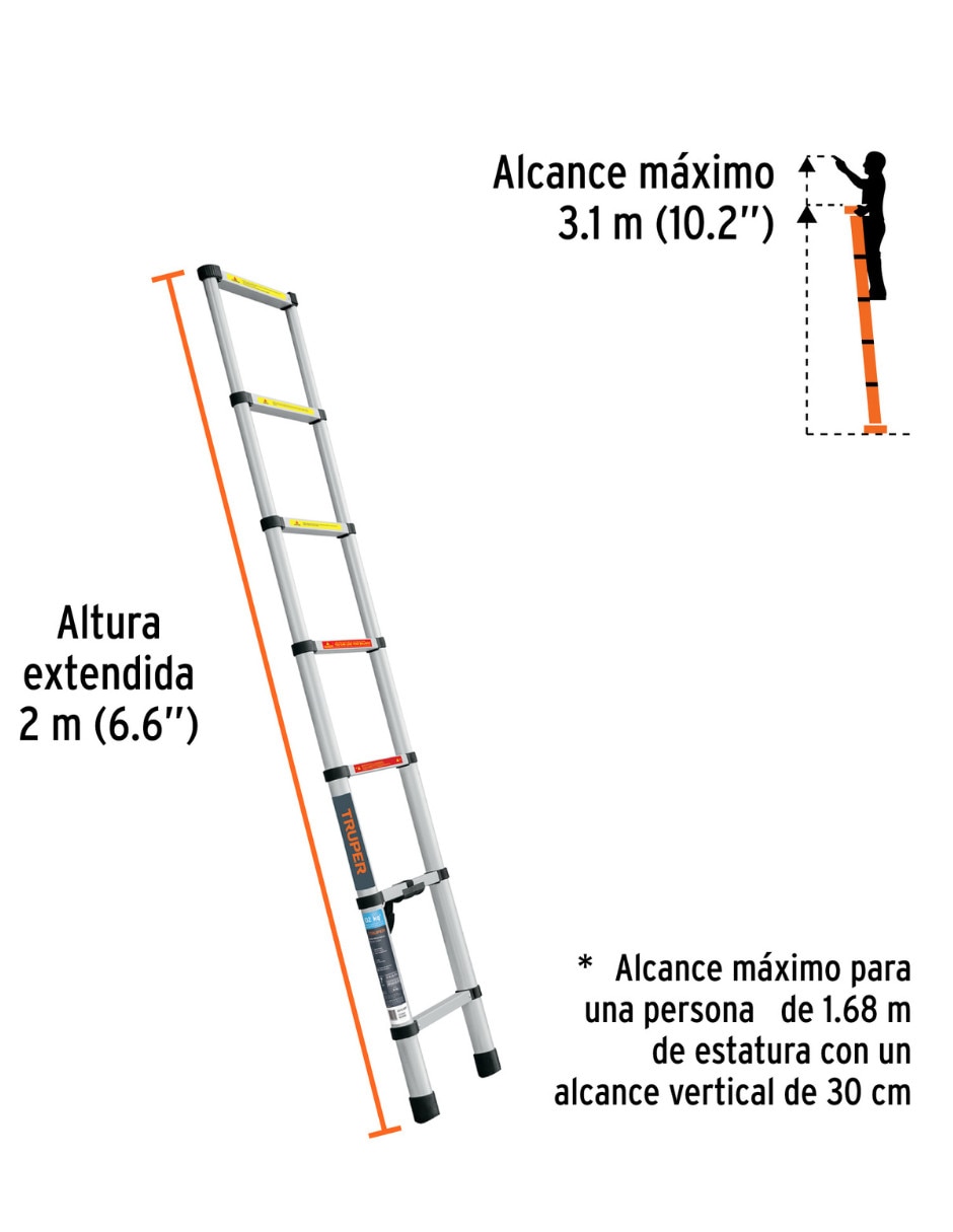 Escalera telescópica de Aluminio 4