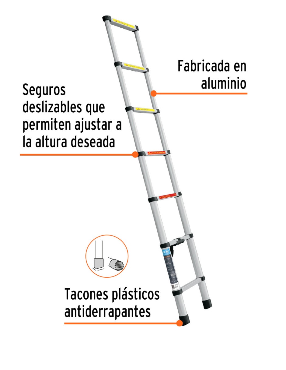 Escalera telescópica de Aluminio 3