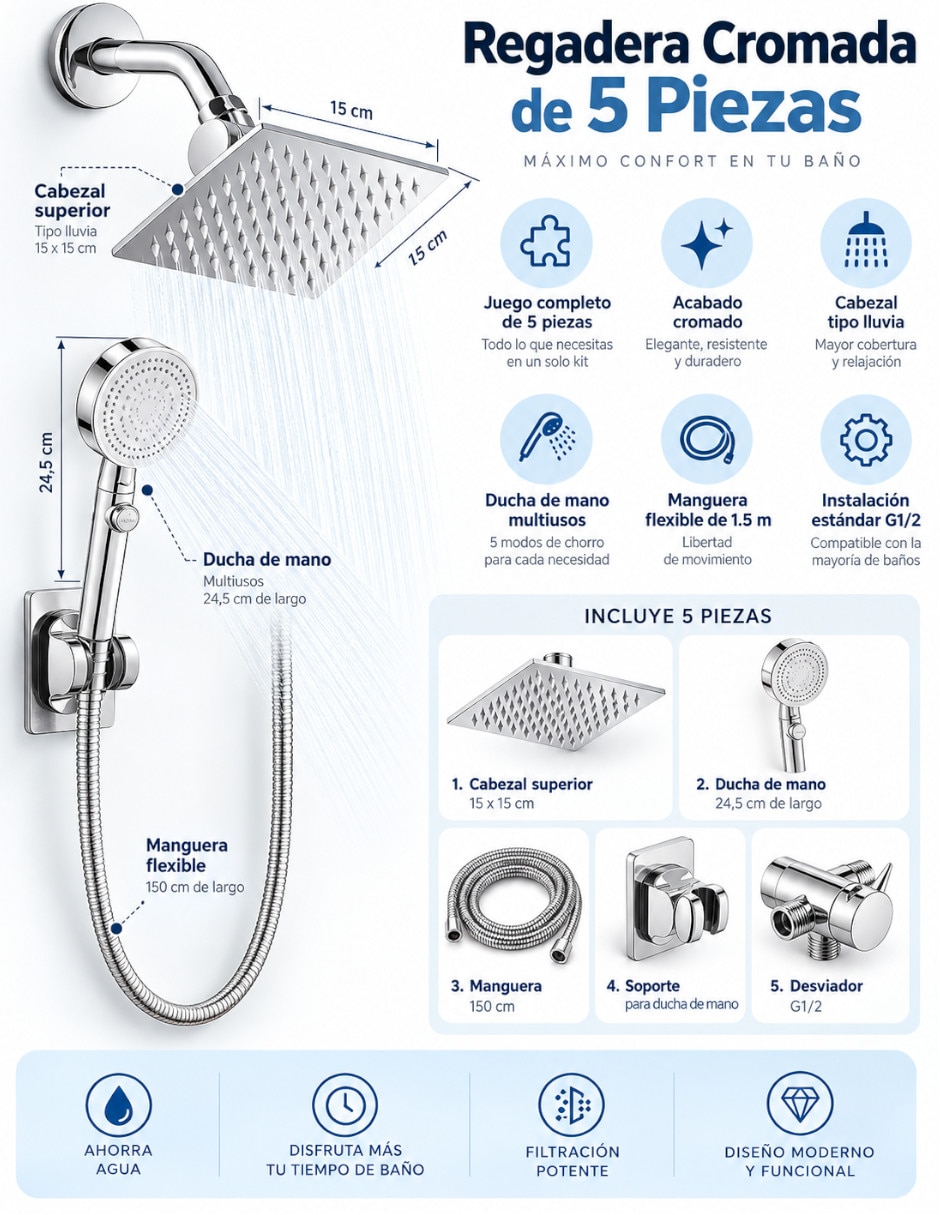 Regadera para Baño 4