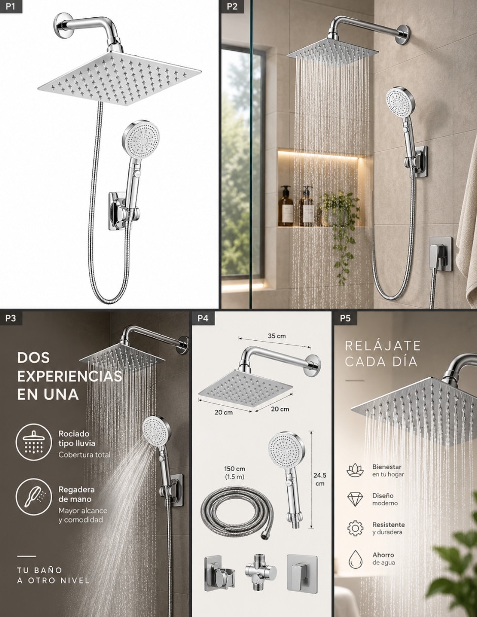 Regadera para Baño 3