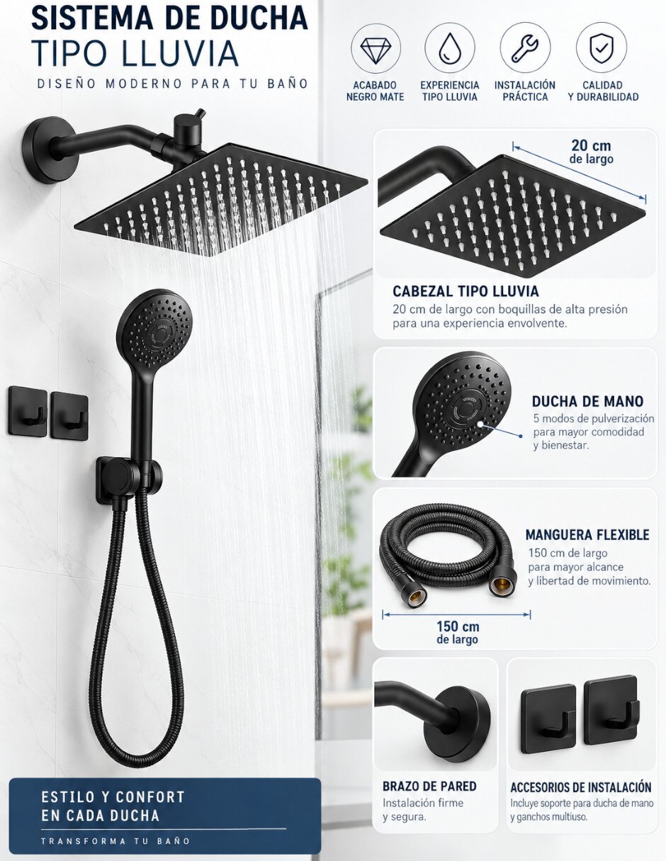 Regadera para Baño 5