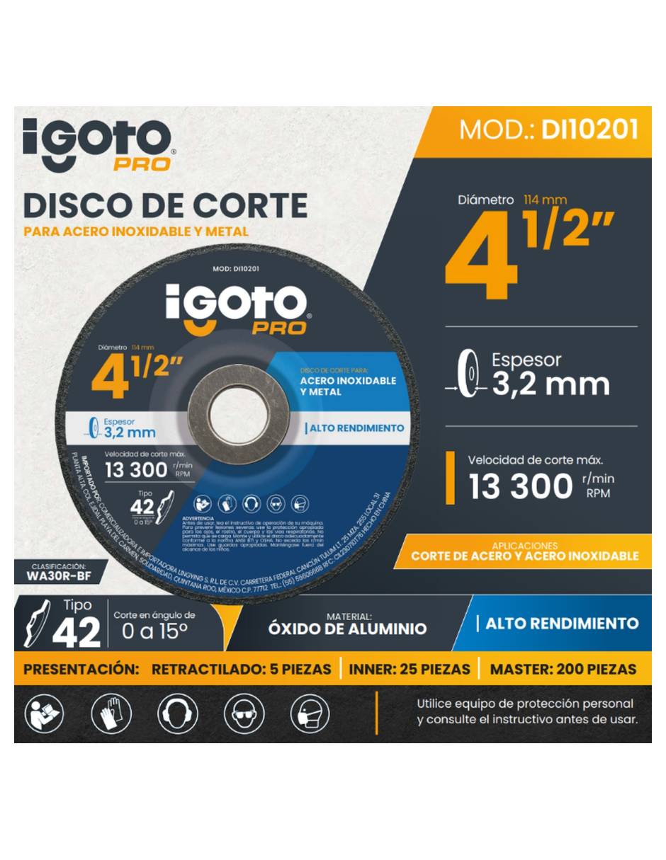 Disco de corte de oxído de aluminio 2
