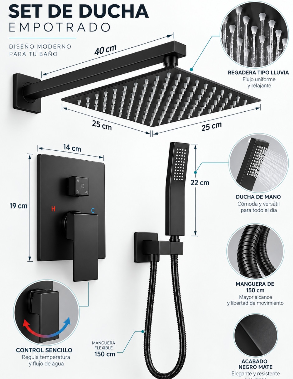 Regadera para Baño 4