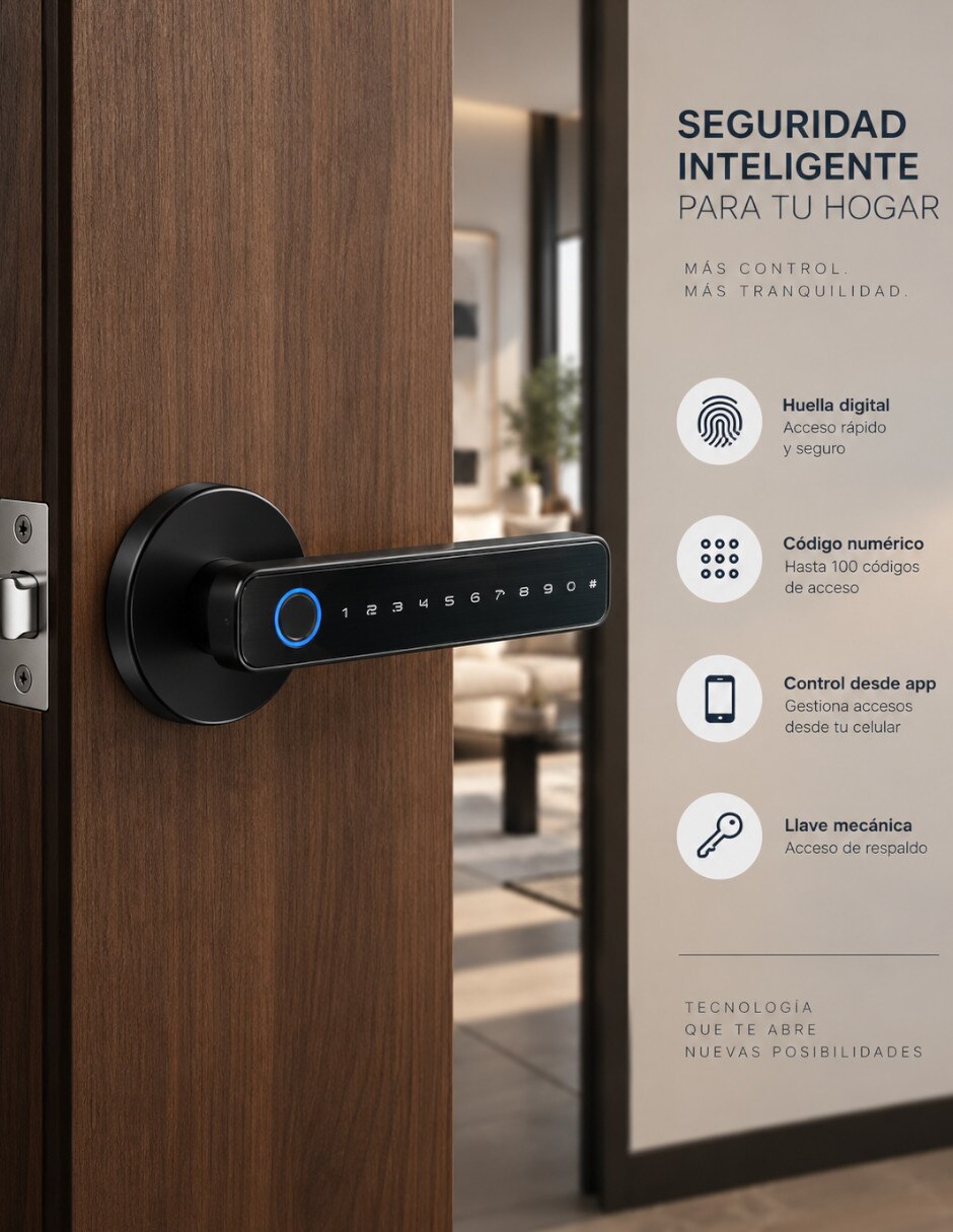 Cerradura Empotrar Modelo Negro de Combinación 2