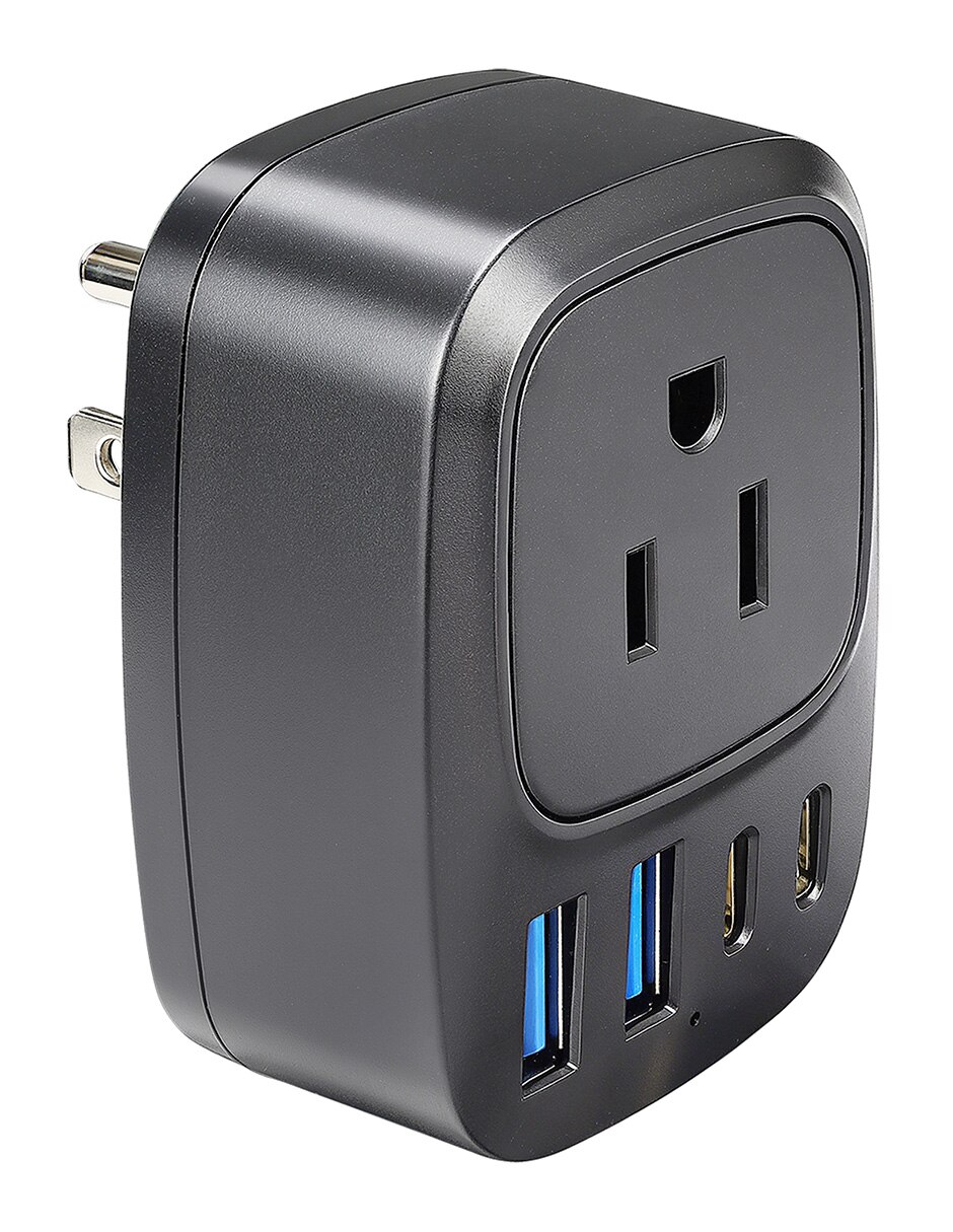 Multicontacto GaN USB y USB-C - Carga ultra rápida 5 dispositivos de 1 contacto 6