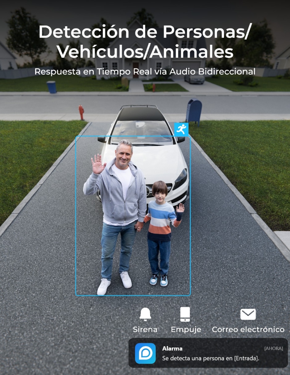 Cámara de seguridad modelo Duo 3 PoE Inalámbrica 4k/uhd 180° para exterior 5
