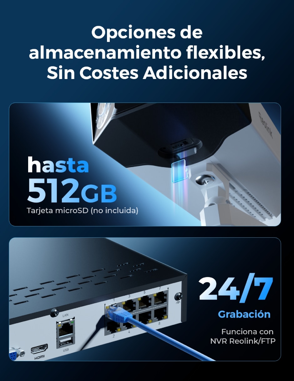 Cámara de seguridad modelo Duo 3 PoE Inalámbrica 4k/uhd 180° para exterior 7