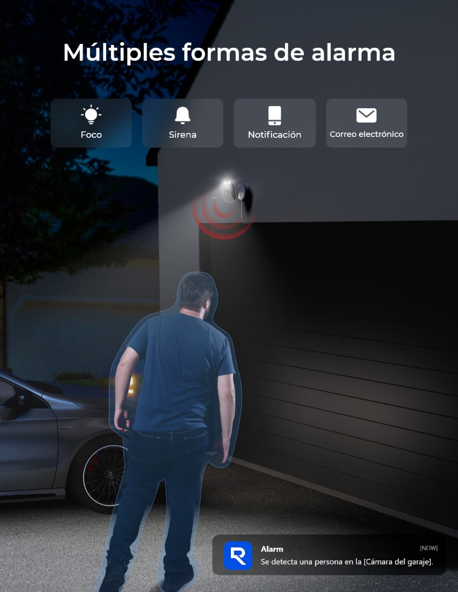 Cámara Wi-Fi de seguridad modelo Lumus Inalámbrica 2K 107° Sí para Exterior 4