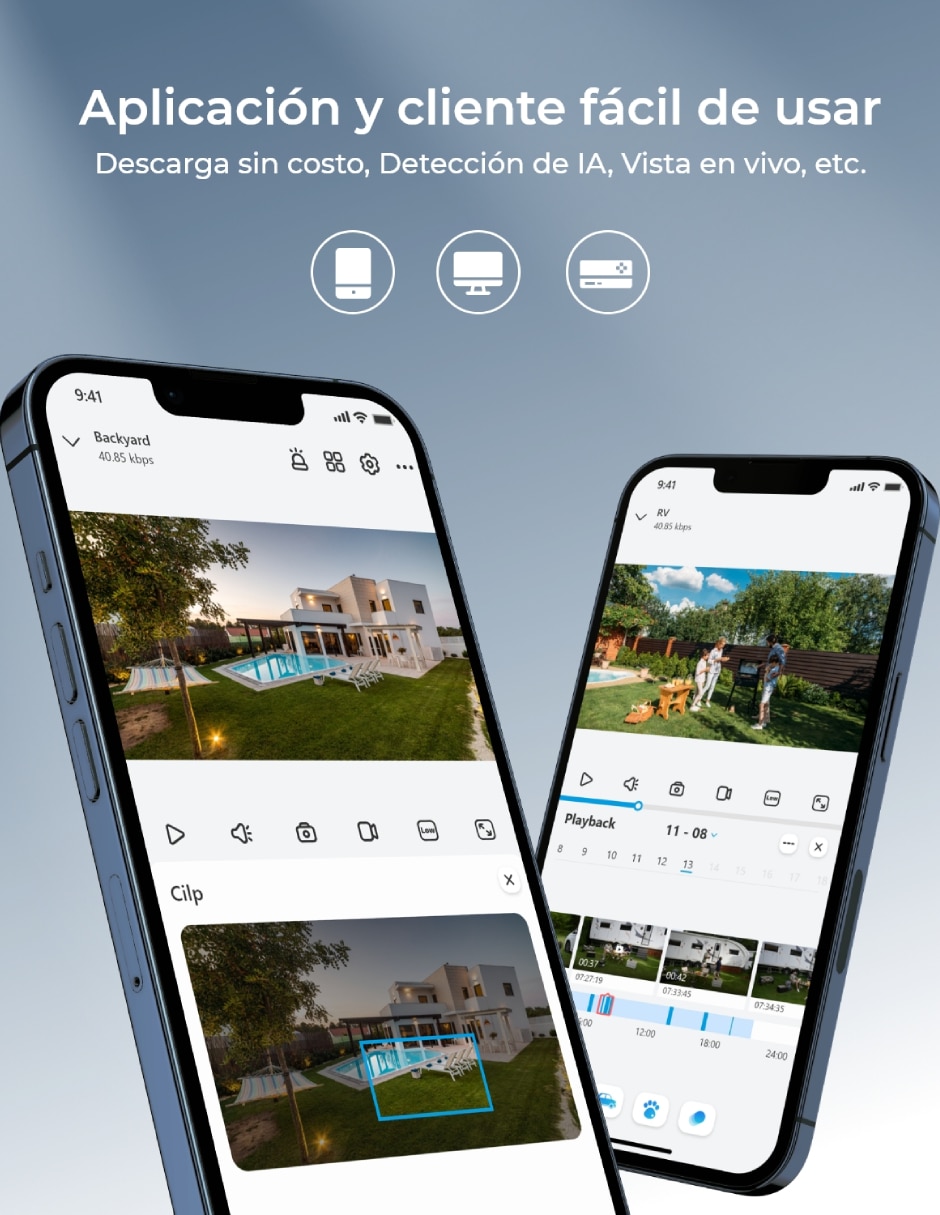 Cámara Wi-Fi de seguridad modelo Lumus Inalámbrica 2K 107° Sí para Exterior 6