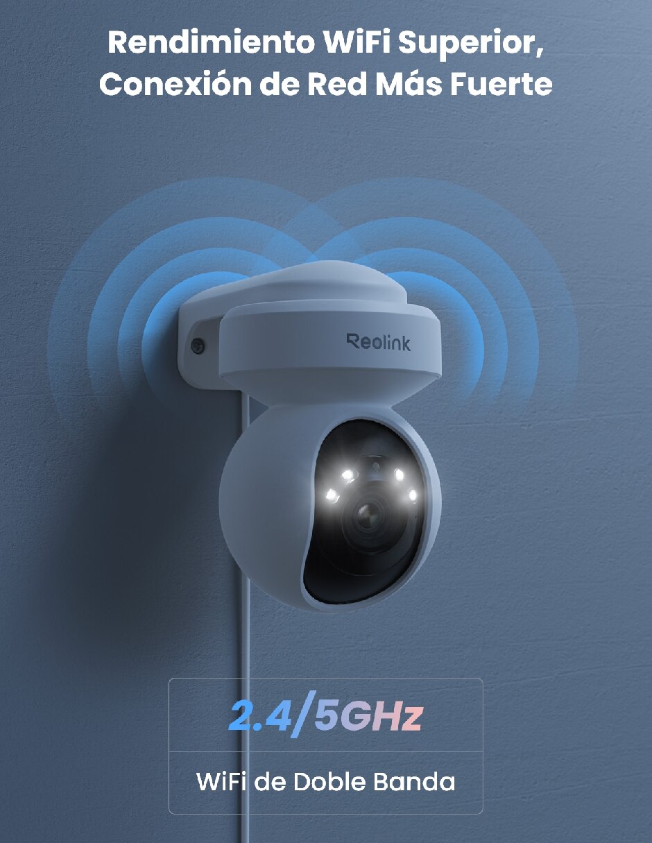 Cámara wi-fi de seguridad modelo e1 Outdoor Inalámbrica 2k 90° para exterior 6