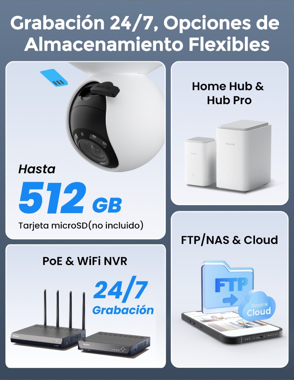 Cámara wi-fi de seguridad modelo e1 Outdoor Inalámbrica 2k 90° para exterior 7