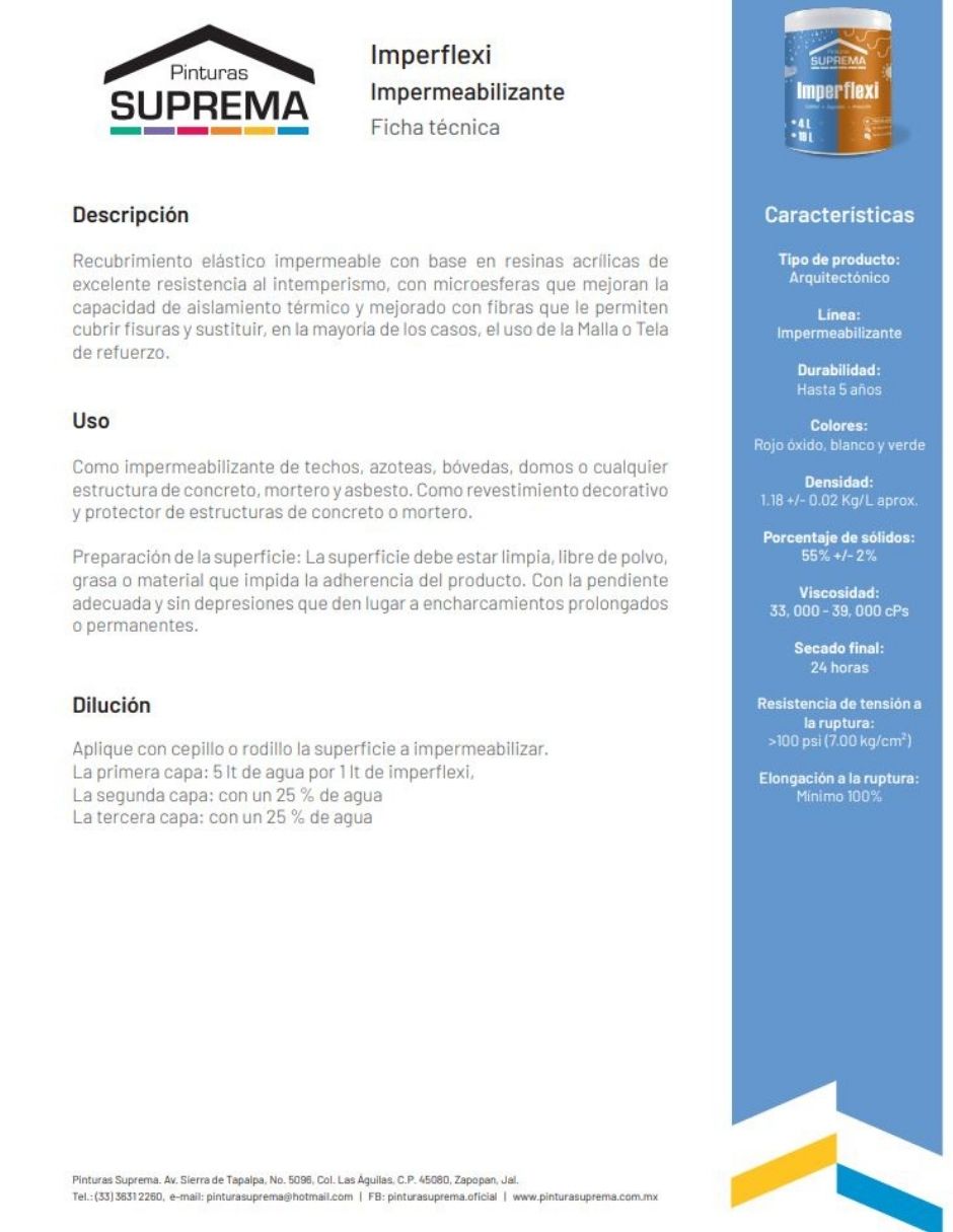 Impermeabilizante Acrílico elastomérico 4