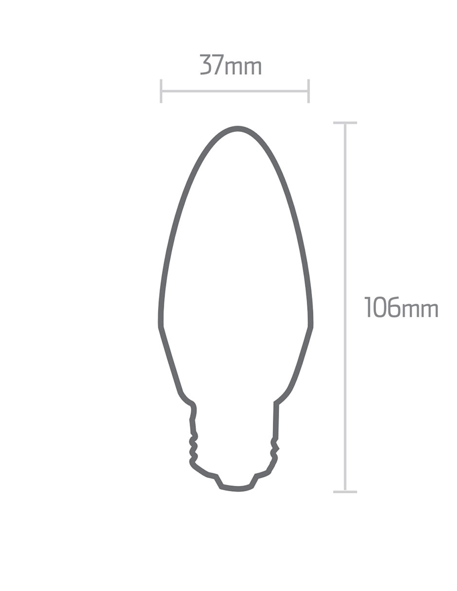 Foco LED 4 W de consumo 4 W de iluminación 400 lm lúmenes 4