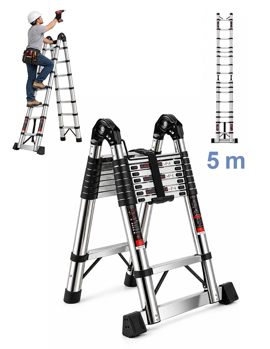Escalera telescópica de Aluminio