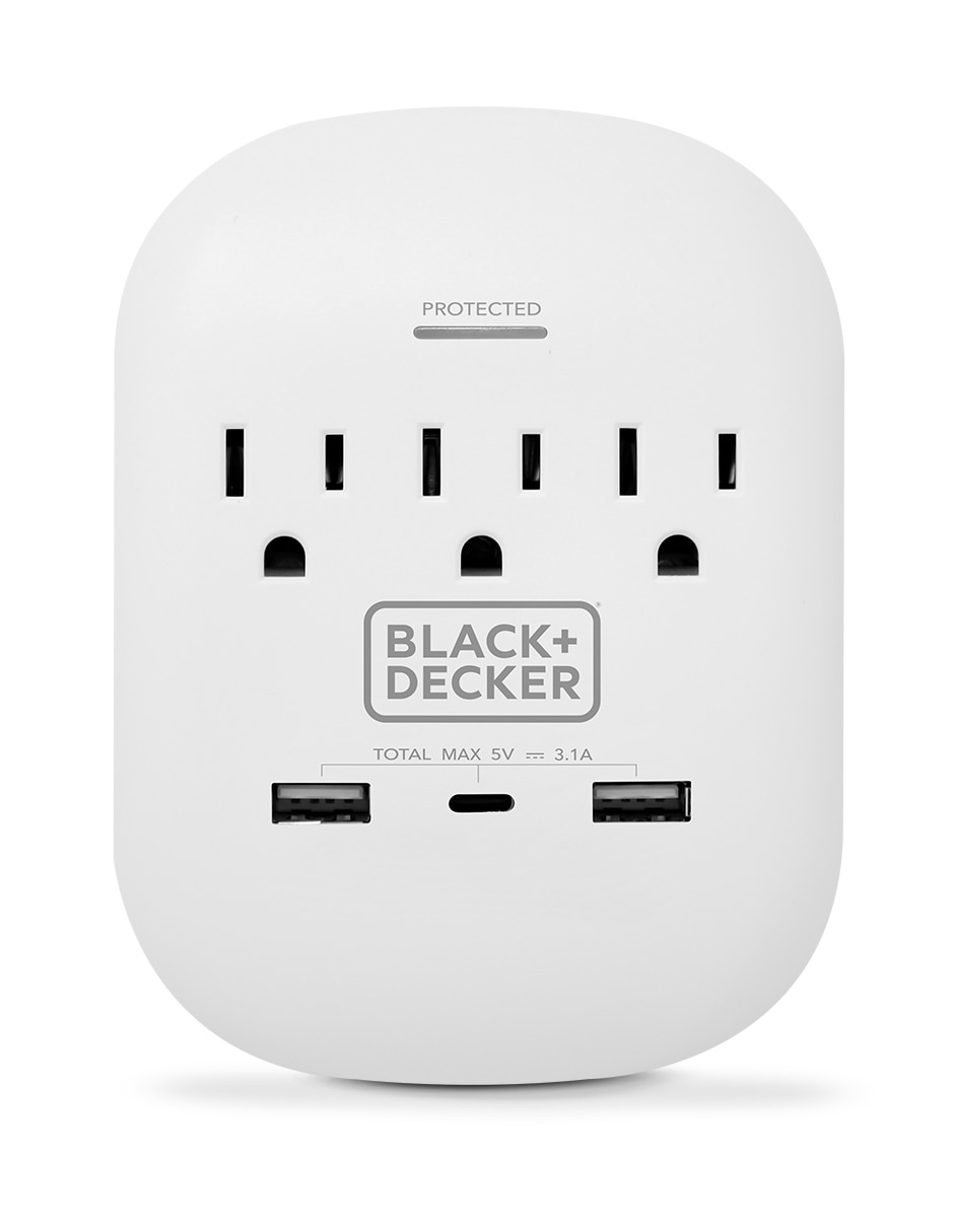 Multicontacto BDXEEMTTAP2 de 3 salidas y 2 puertos USB