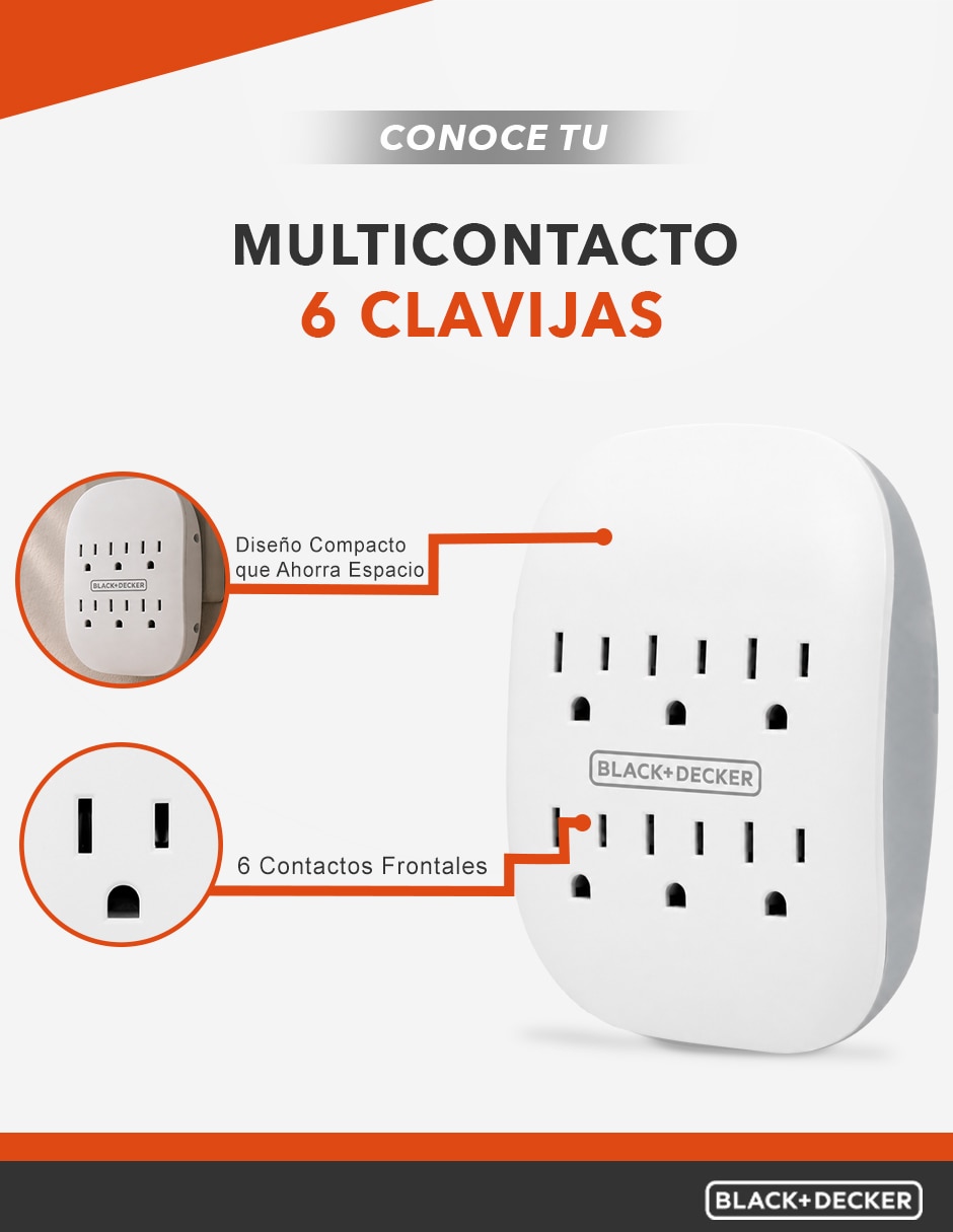 Multicontacto BDXEEMTTAP3 de 6 contactos 2