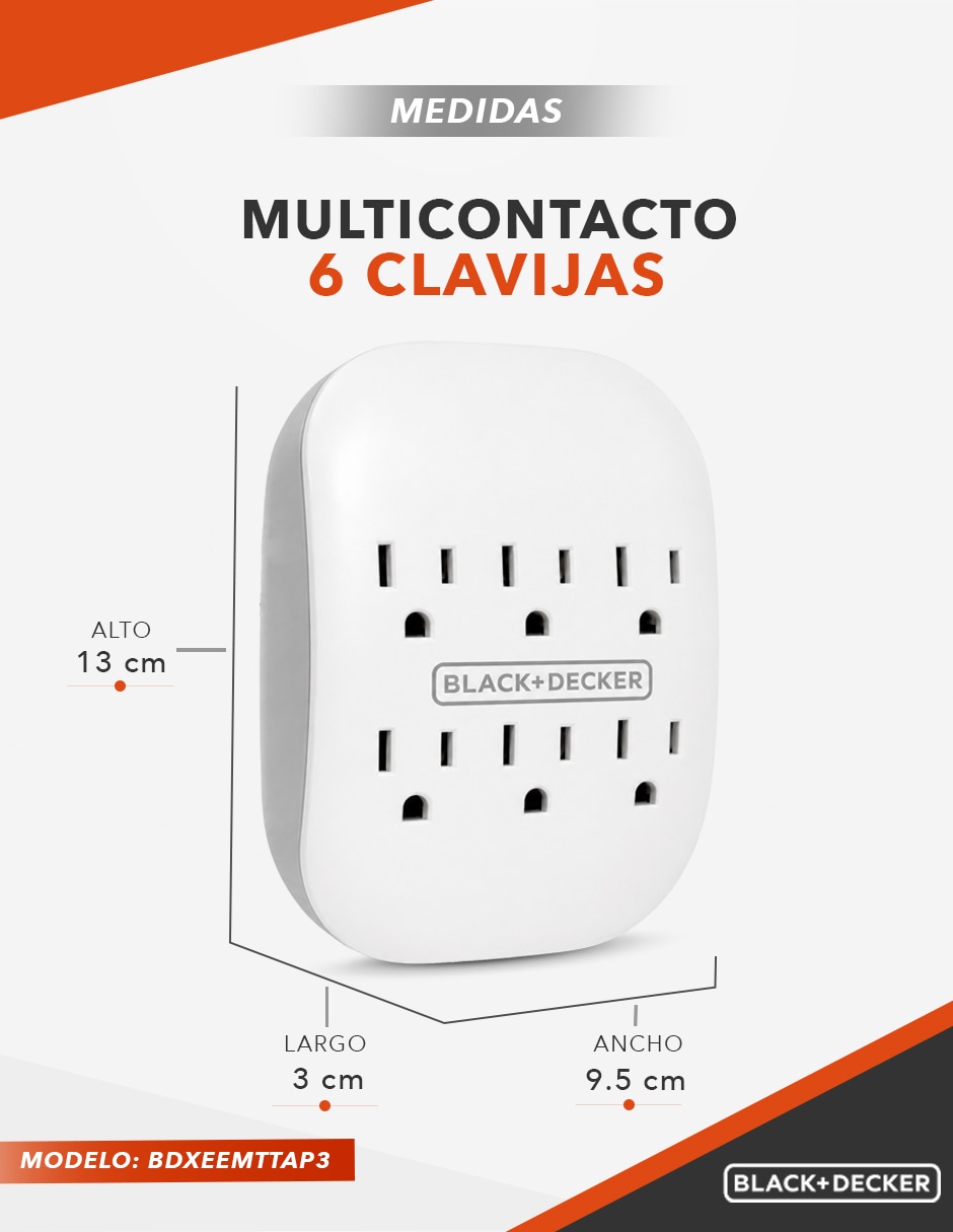 Multicontacto BDXEEMTTAP3 de 6 contactos 9