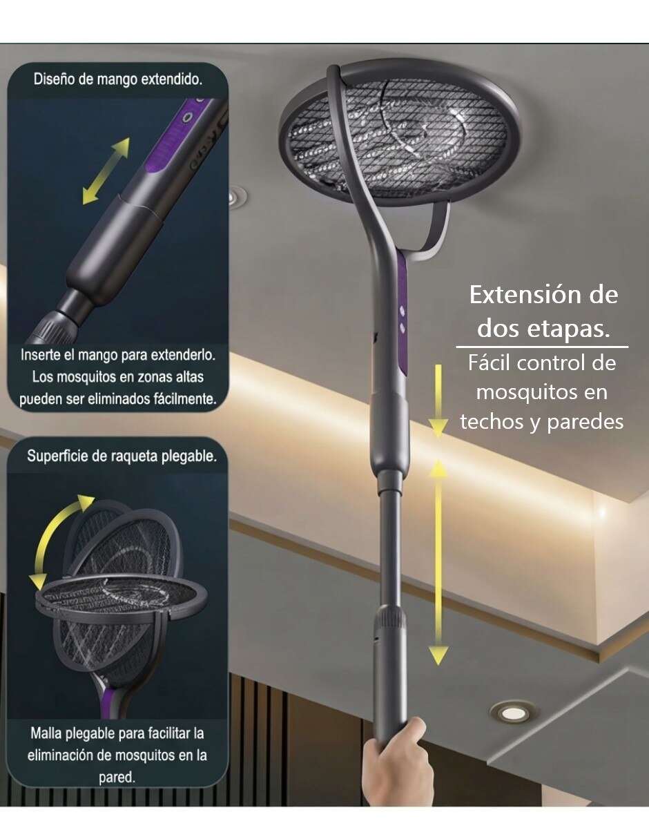Raqueta mata insectos de Recargable 4