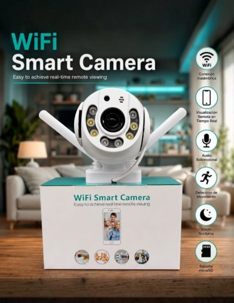 Cámara Wi-Fi de seguridad modelo Inalámbrica Full HD 360° para Interior y exterior 2