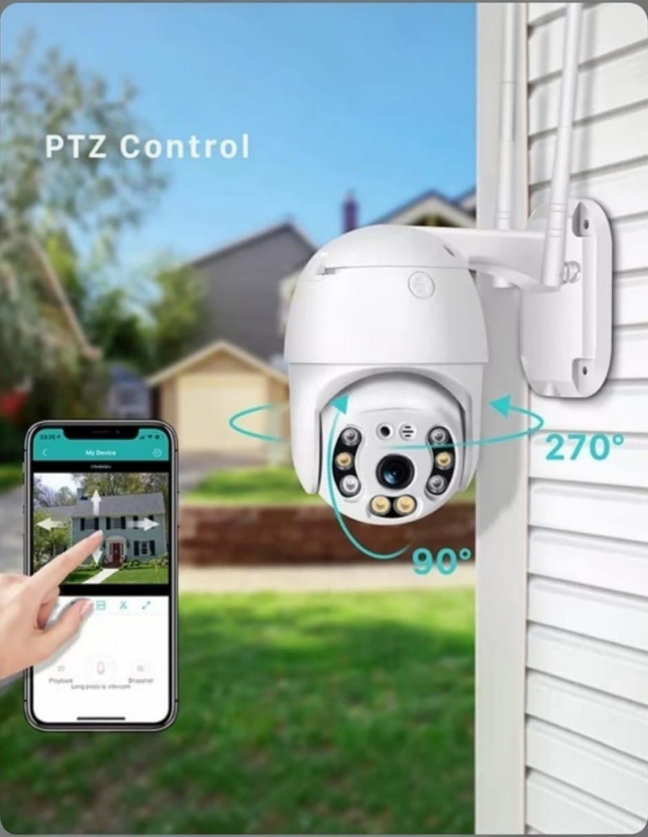 Cámara Wi-Fi de seguridad modelo Inalámbrica Full HD 360° para Interior y exterior 3
