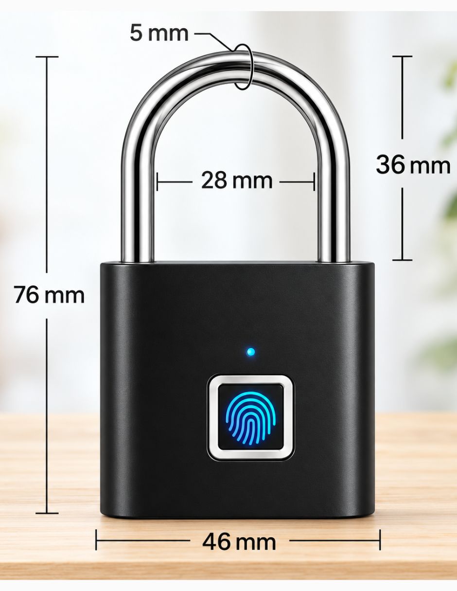 Candado de alta seguridad de digital 4