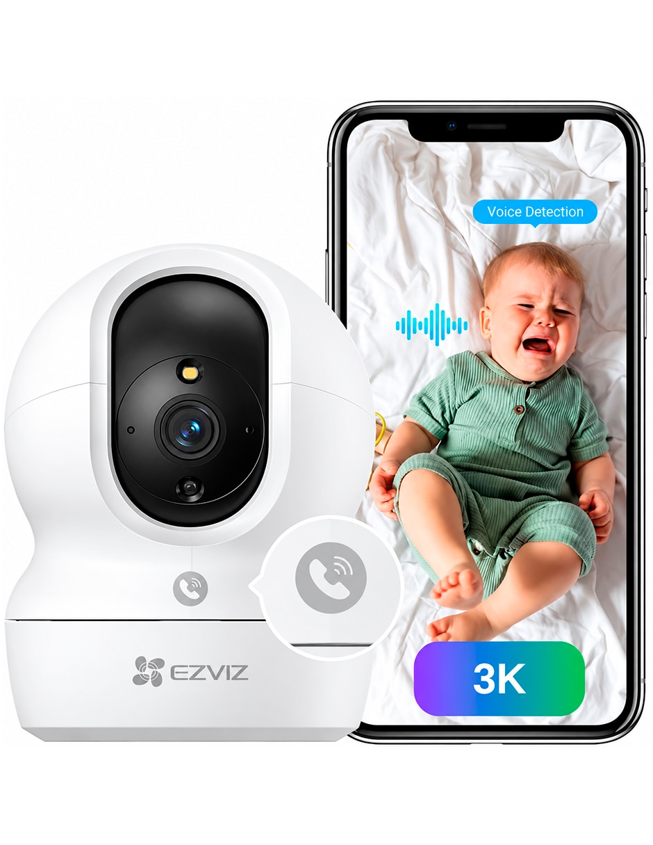Cámara Wi-Fi de seguridad modelo H6c Pro Inalámbrica 3K 350° para Interior 4