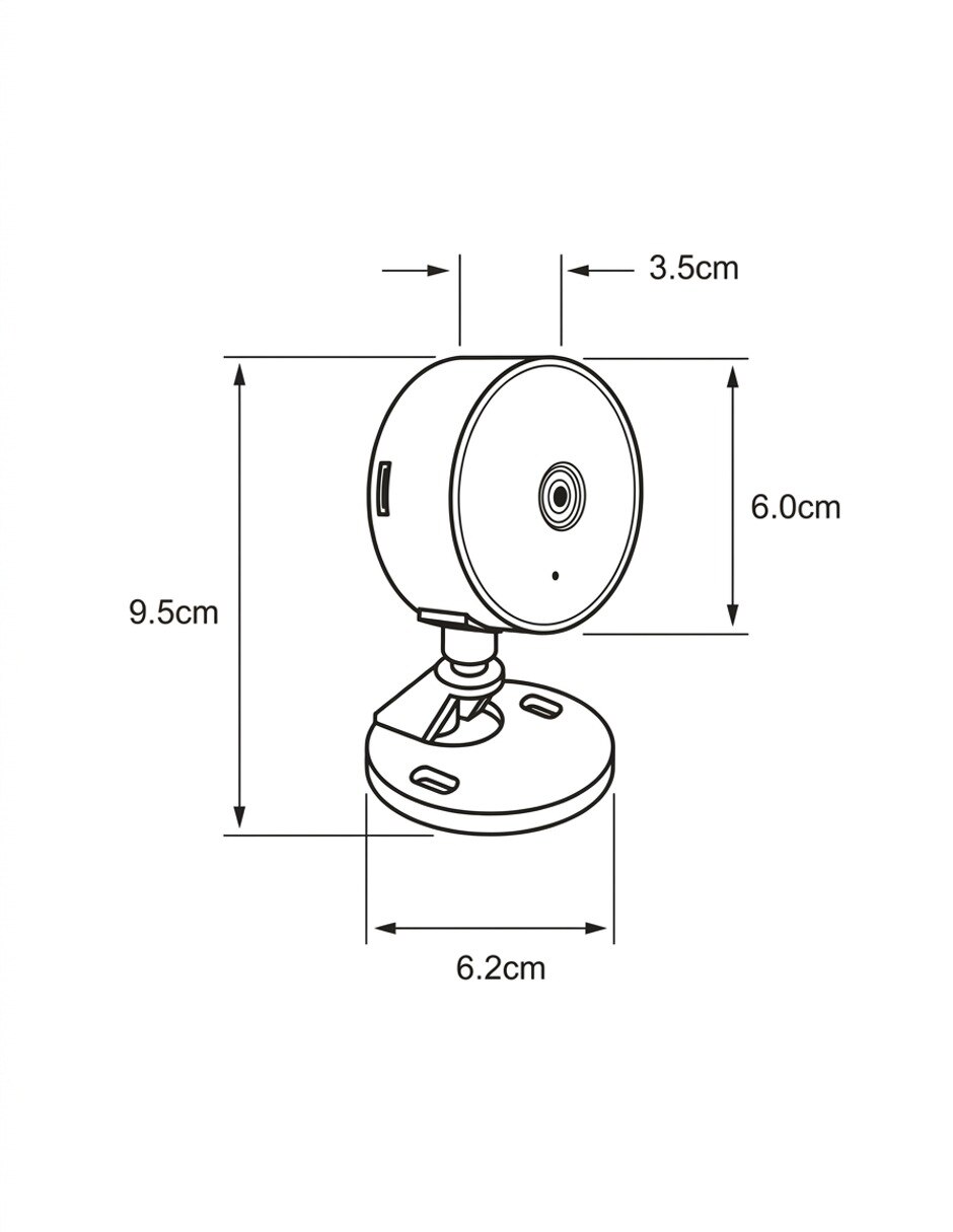 Cámara Wi-Fi de seguridad modelo Eyecast inalámbrica Full HD 85° para Interior 10