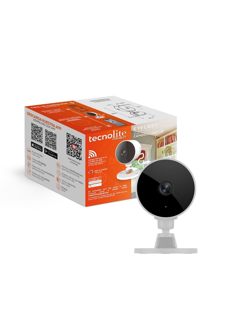 Cámara Wi-Fi de seguridad modelo Eyecast inalámbrica Full HD 85° para Interior 7
