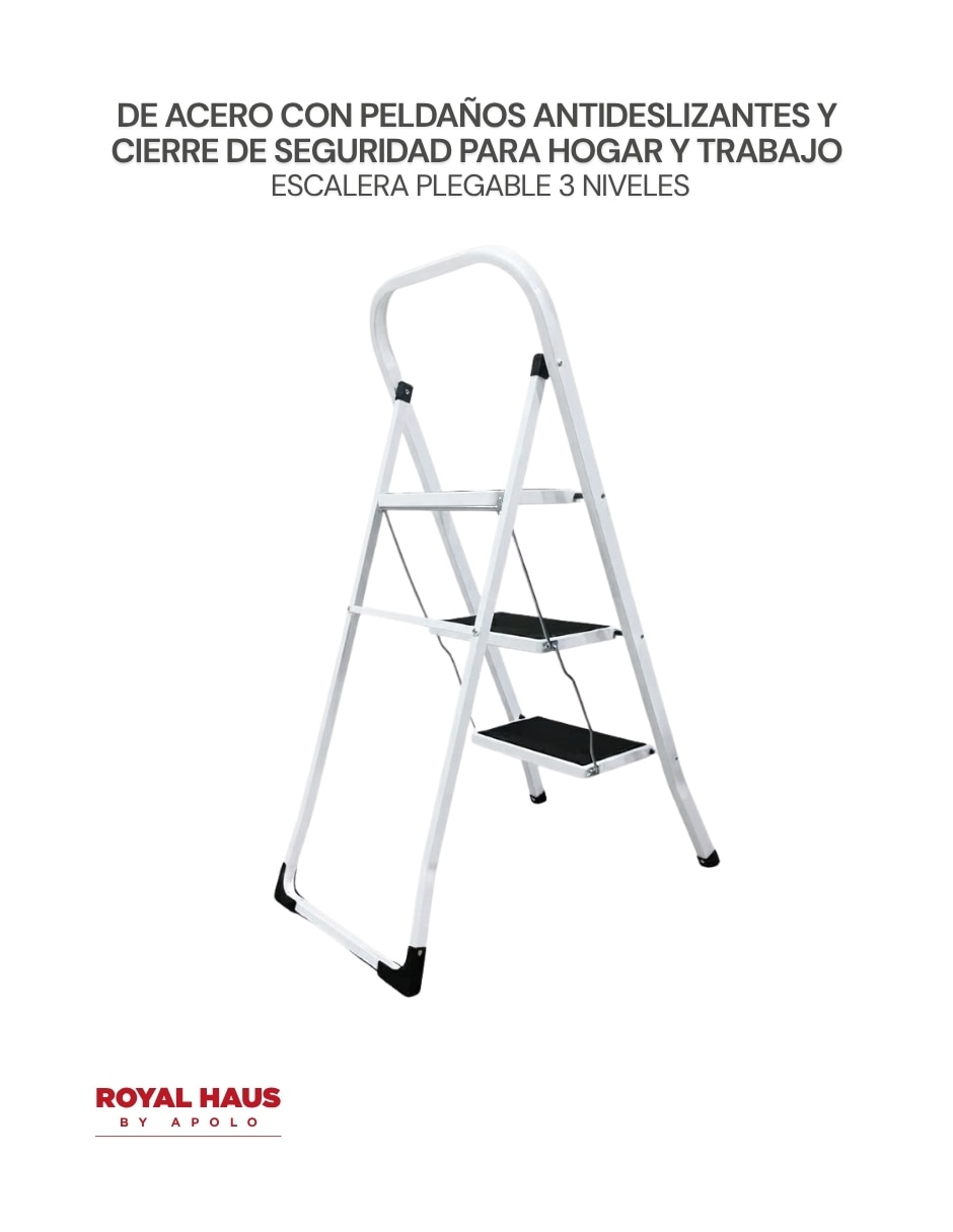 Escalera de tijera de acero inoxidable 3